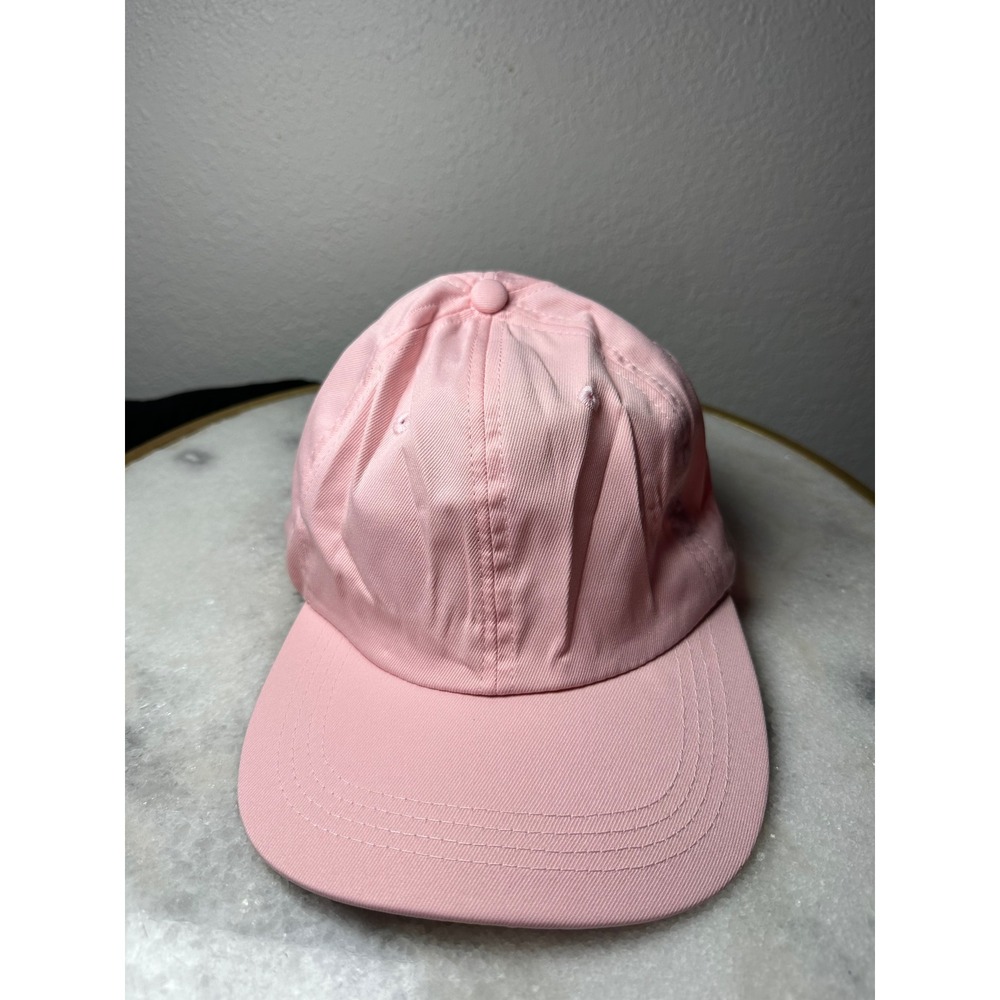 Unbranded Pink Cotton Twill Baseball Cap Adjustable Strapback Hat Womens